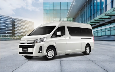 Family pilgrimage trip using Hiace transport